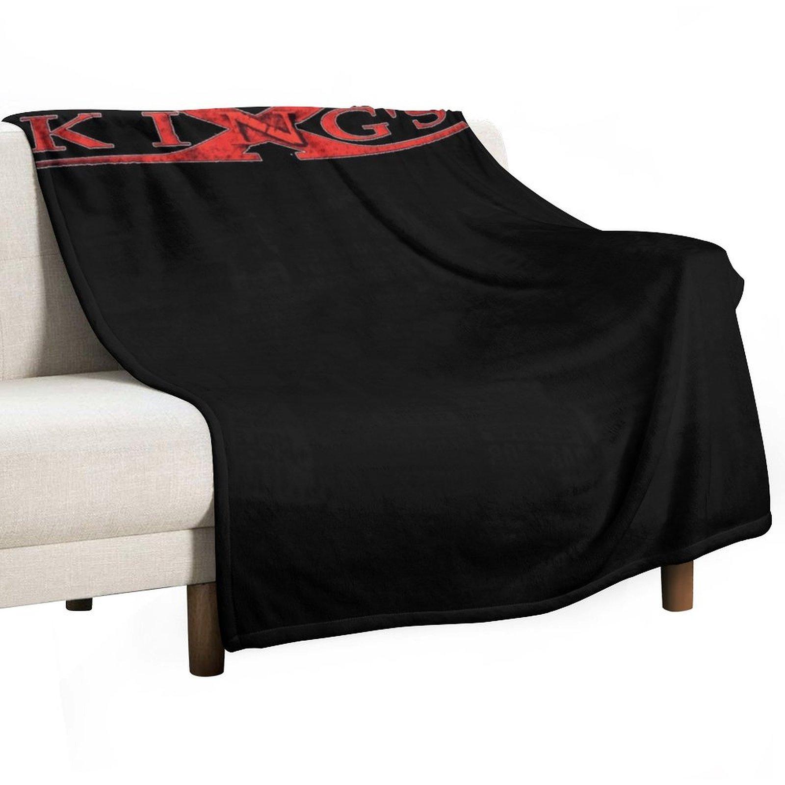 Kings X Logo Band Throw Blanket Plaid on the sofa Nap For Baby Beautifuls Blankets 30x40in