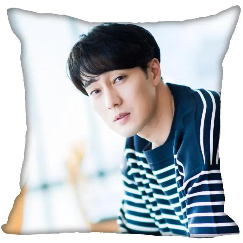 New So Ji Sub KPOP Boy Pillow Cover Bedroom Home Decorative Pillowcase Square Zipper Pillow Cases Satin Soft No Fade 0824