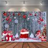 Christmas Snowflake Stars Glitters Photo Background Xmas Bag Gifts Wood Vinyl Backdrops Photo Studio for Baby Photobooth Party
