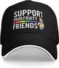 Support Your Fruity Friends LGBT Pride Baseball Cap Polyester Adjustable Casual Summer Hat