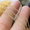 Factory 1.68mm Round Cable Chain 925 Sterling Silver Permanent Jewelry 14k Gold Filled Chain