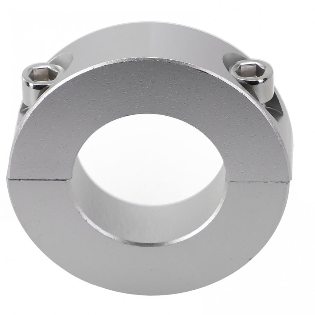 Pierścienie stałe, zacisk ze stopu aluminium, kołnierz podwójny dzielony