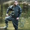 Eco-Friendly One-Piece Fishing Waders with Boots - Full Body Waterproof Pants