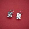 S925 Sterling Silver Rabbit Pendant Charm for DIY Bracelets & Necklaces - Cute Zodiac Year of the Rabbit Accessory