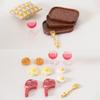 1Set Dollhouse Simulated Steak Red Wine Glass Pasta Kit Model Dollhouse Kitchen Food Decoration Toy Dolls House Accessoreis