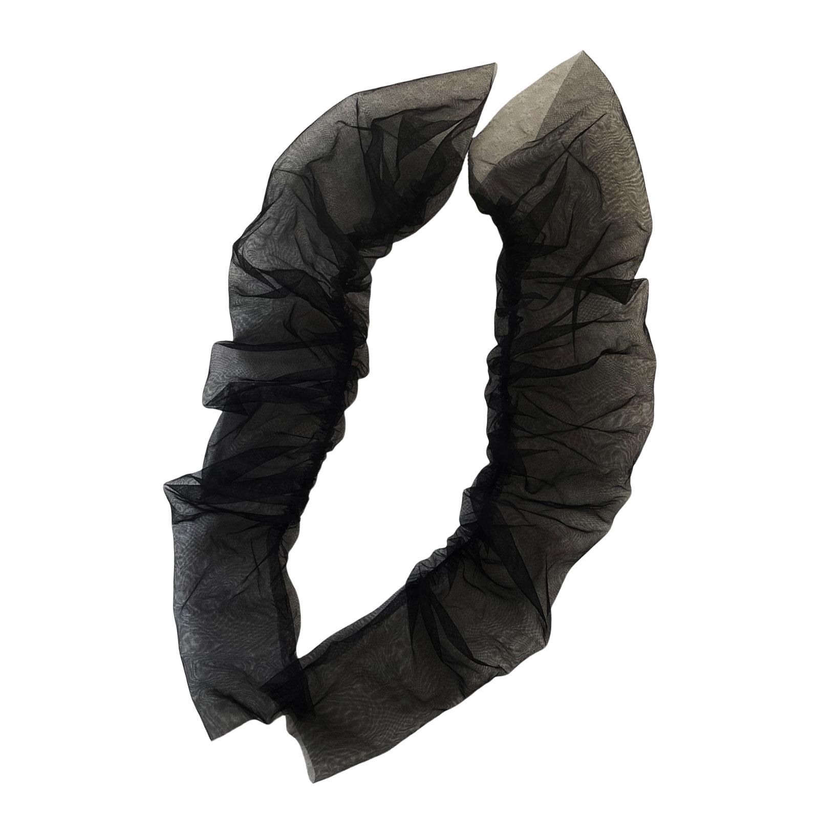 

Женские съемные накладные перчатки-рукава, накладные рукава, большие рукава из тюля, декоративные, прозрачные, элегантные накладные рукава чёрный