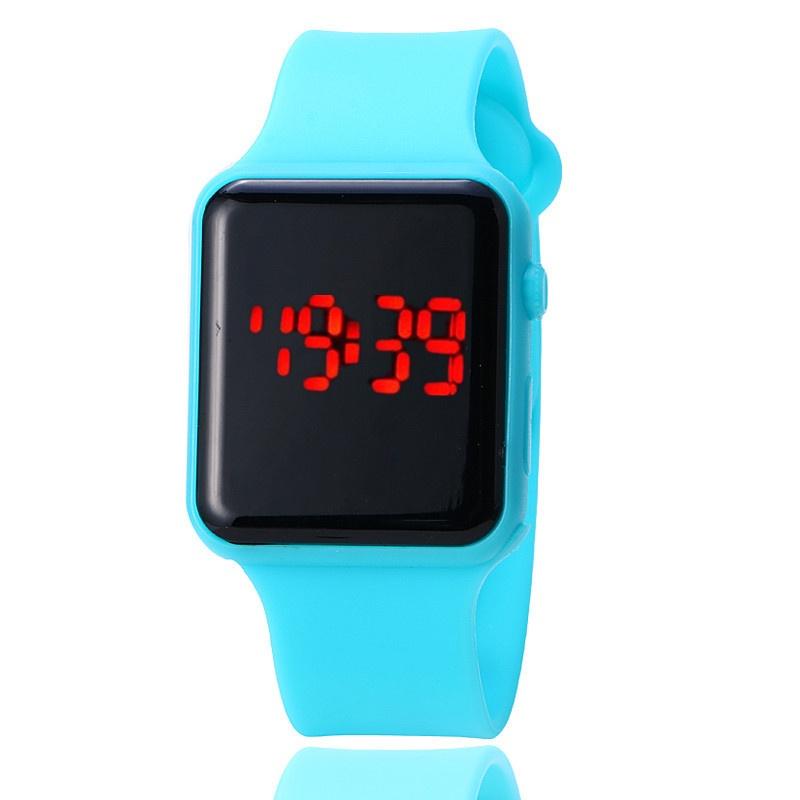 Durable Watch Sports With Stainless Steel Clasp Pu Case And Silicone Strap