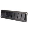 8 Gang Rocker Switch Panel 12‑24V Aluminum Alloy 3 Pin Blue LED Toggle On Off Light Control for Car RV Motorcycle Bus