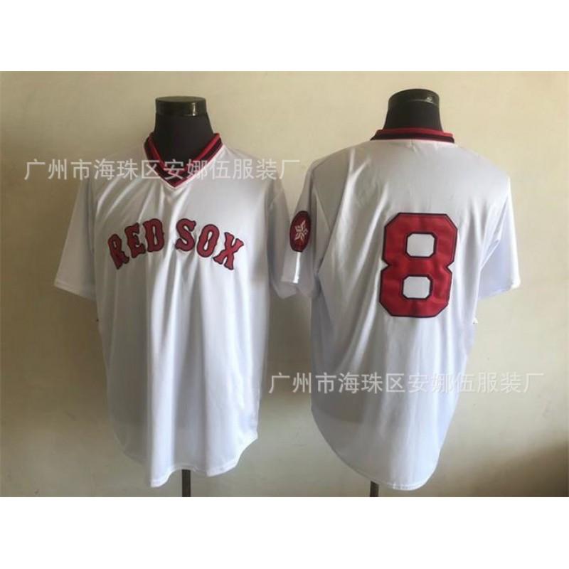2026 Boston Red Sox Retro Embroidered Baseball Jersey Mens Womens Team Sports Uniform