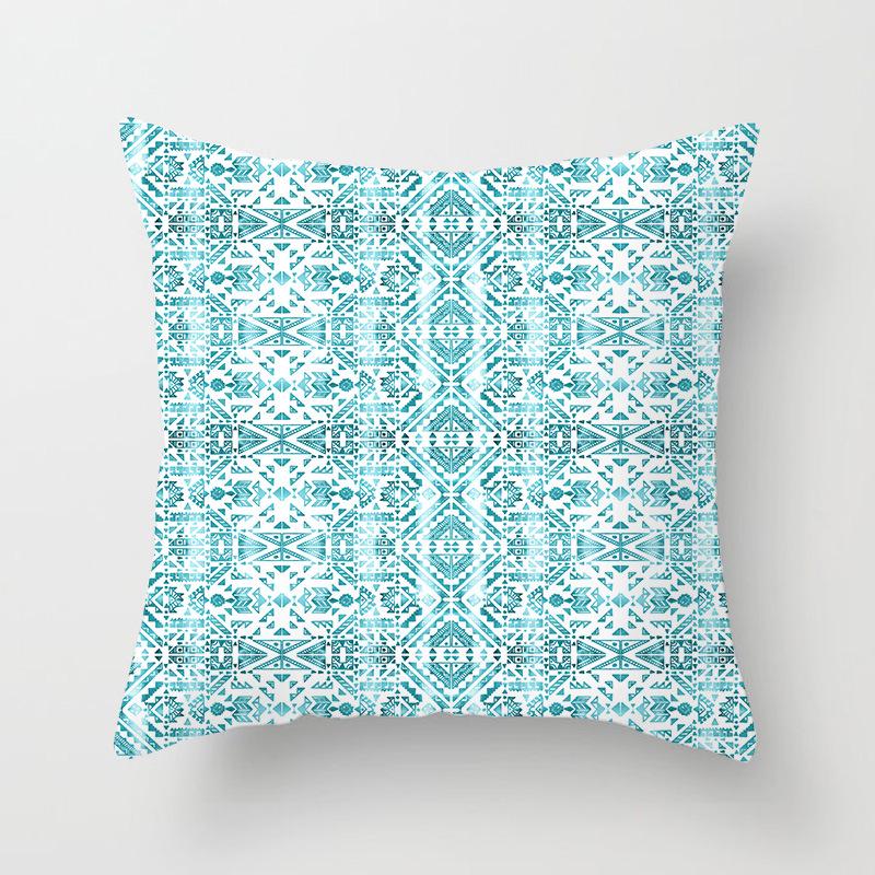 American Pattern Geometric Pillowcase Home Sofa Cushion Pillowcase