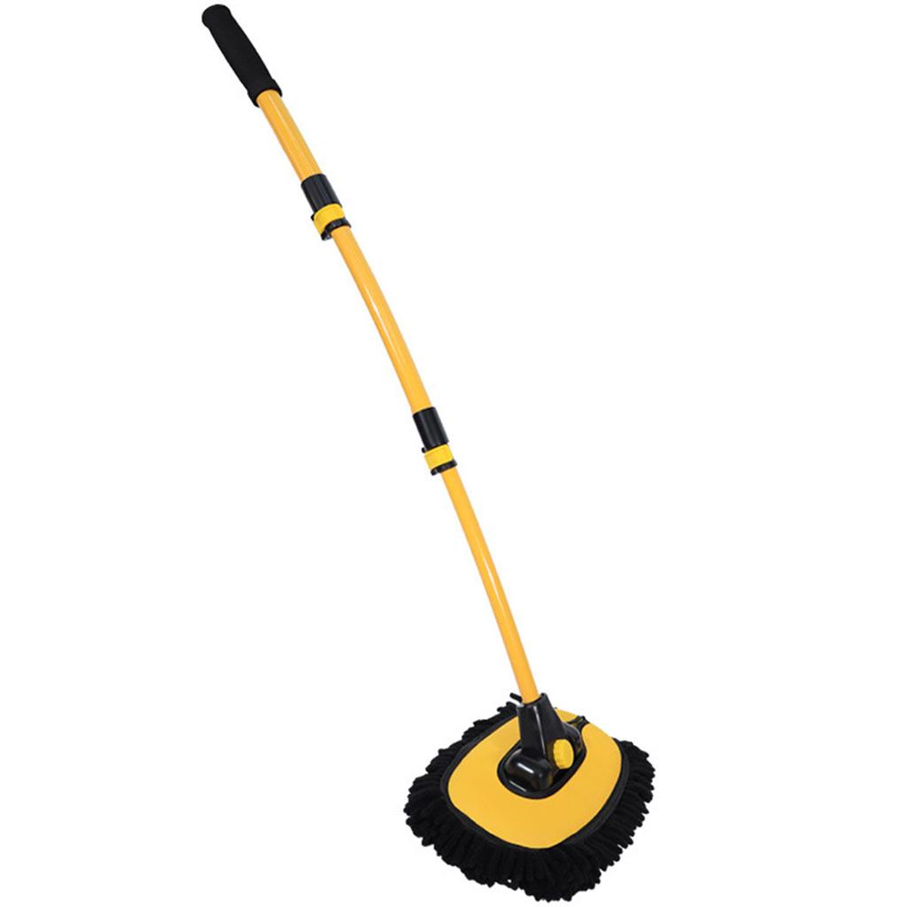 Car Wash Mop Telescopic Car Cleaning Brush Long Handle Rotatable Car Cleaning Mop Water Absorption Wash Brush Car Accessories