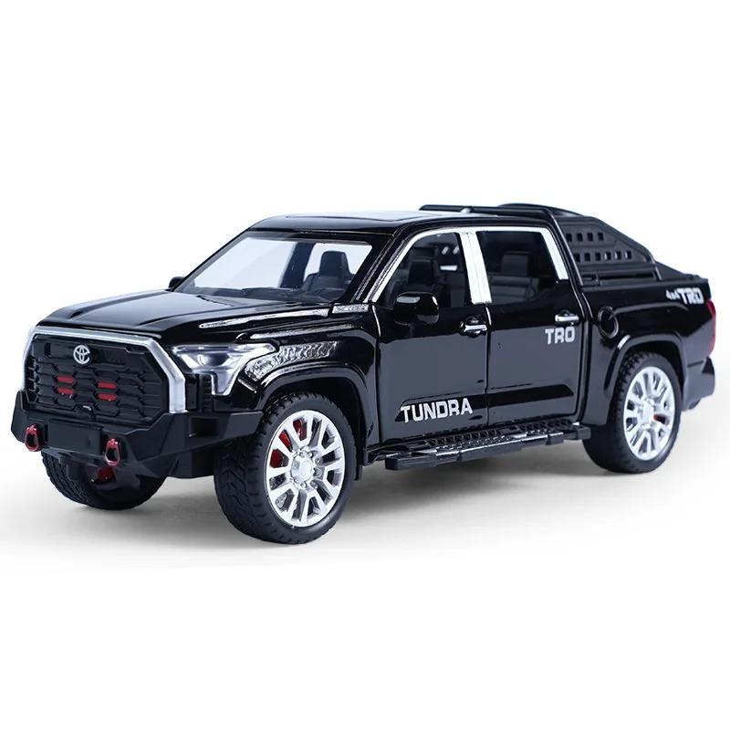 1/32 Toyota Tundra Liga Modelo de Carro Pickup Diecast & Brinquedo Metal Veículos Off-Road Modelo de Carro Simulação Som e Luz Brinquedo Infantil Presente