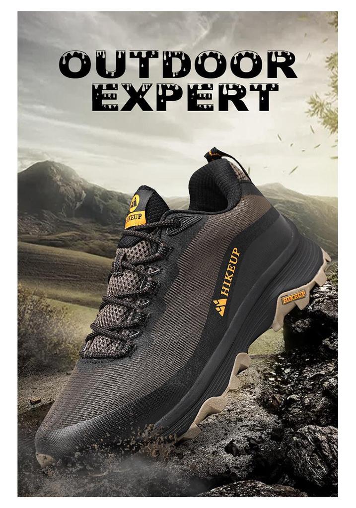 Men's Breathable Hiking Shoes - Comfortable Outdoor Mountaineering Footwear