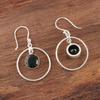 Green Tourmaline Gemstone 925 Sterling Silver Jewelry Handmade Earrings 1.60" EE-5-41
