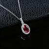 Elegant Diana-Style Ruby Silver Choker Necklace for Women - Perfect for Daily Wear, Anniversaries, or Birthdays