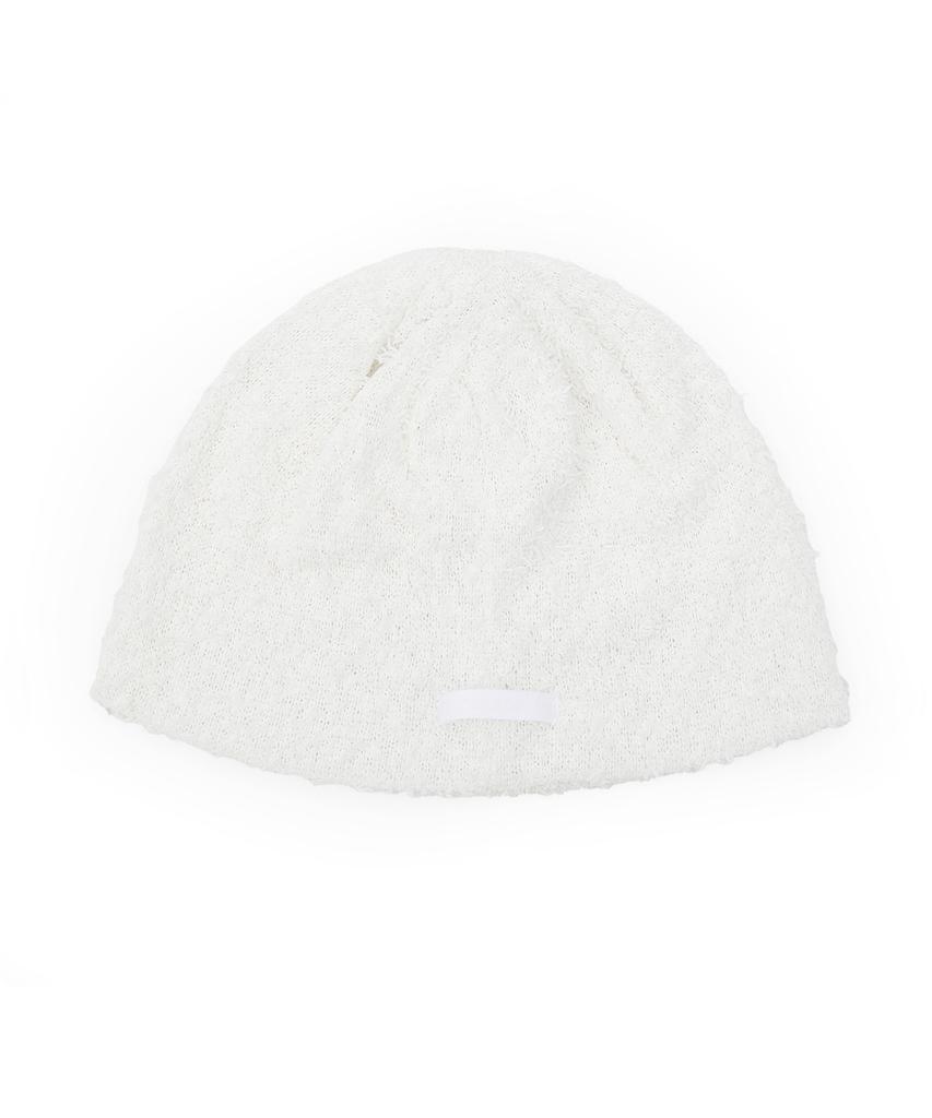 Eondeokeonteulolseutyudio Summer Boucle Beanie Fuzzy Beanie / Cool Boucle / White
