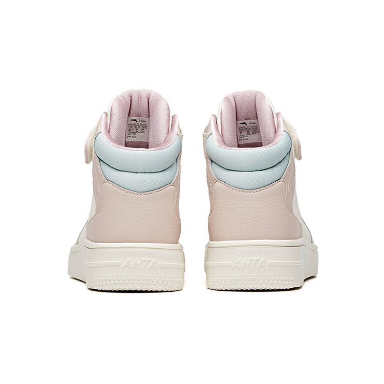 Anta Comfortable Non-Slip Durable High-Top Skate Shoes Kids Sneakers Lotus-Gray A33038010H-5
