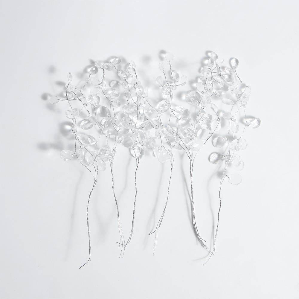 Drop Acrylic Bridal Tiara Artificial Bouquet Crystal Flower Craft Decoration Crystal Bud Branches