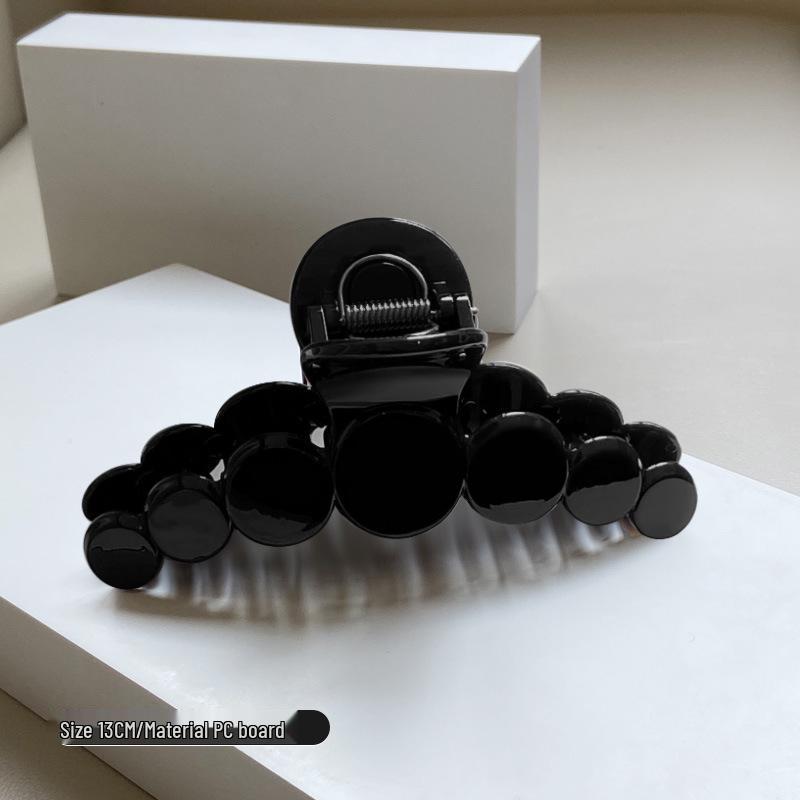 

Французский шоколадный большой омолаживающий зажим-краб для волос для женщин - Элегантный зажим-акула для пучка, головной убор чёрный