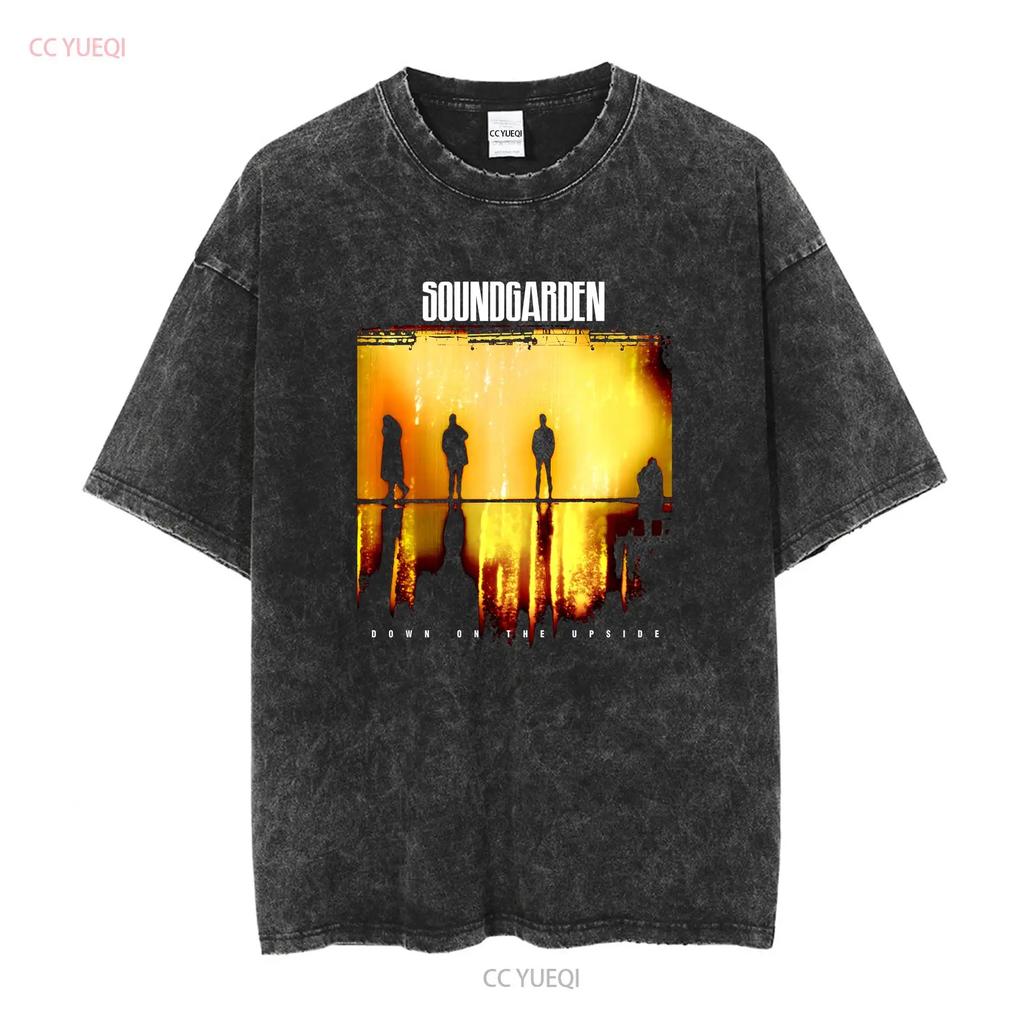 Soundgarden Down On The Upside T-shirt Taglia M Nera Band Grunge Rock manica lunga o corta vintage Lavata uomo Versatile