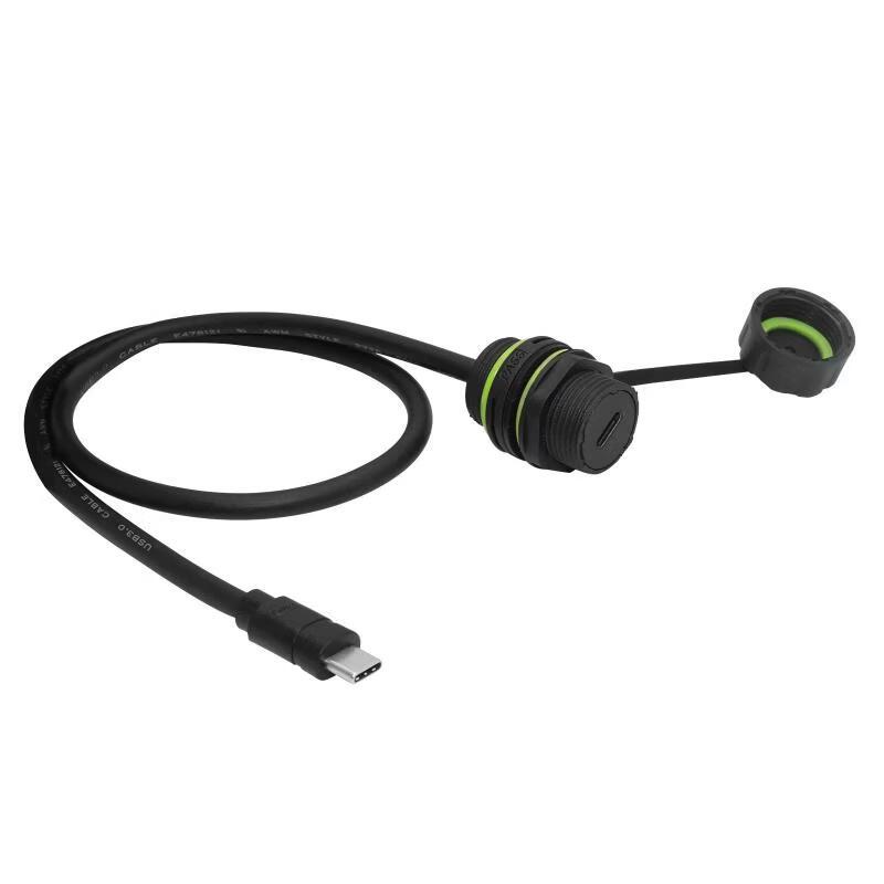 

Aokewen Type-C Waterproof Chassis Panel Extension Cable - 10 Pack