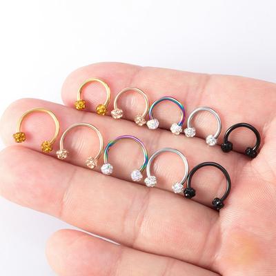 Party U Shape Women Gifts  Stainless Steel Body Jewelry Septum Rings Piercing Nose Ring