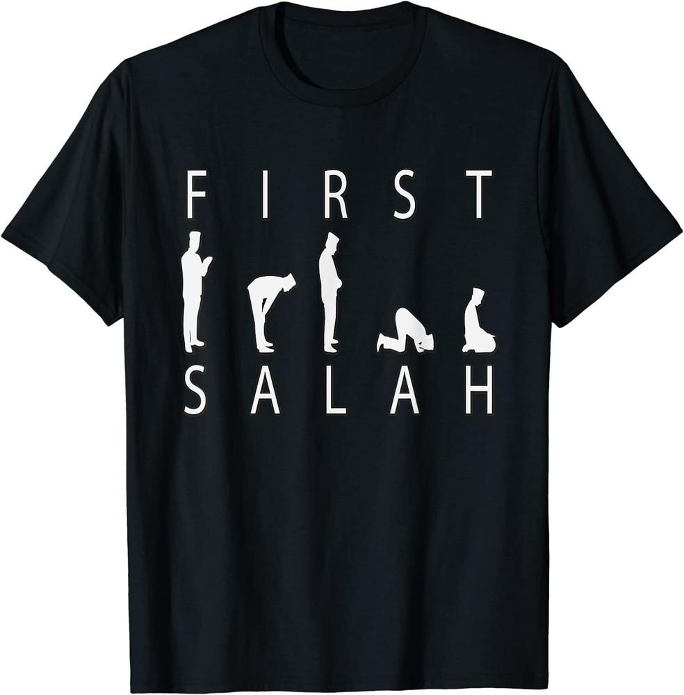 

Muslim Gifts First Salah Islamic Muslim T-Shirt Unisex T-Shirt L