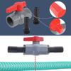 PVC Pool Valves 40mm Thread 32mm Barbed Hose Adapter for Water Control In Irrigation Systems