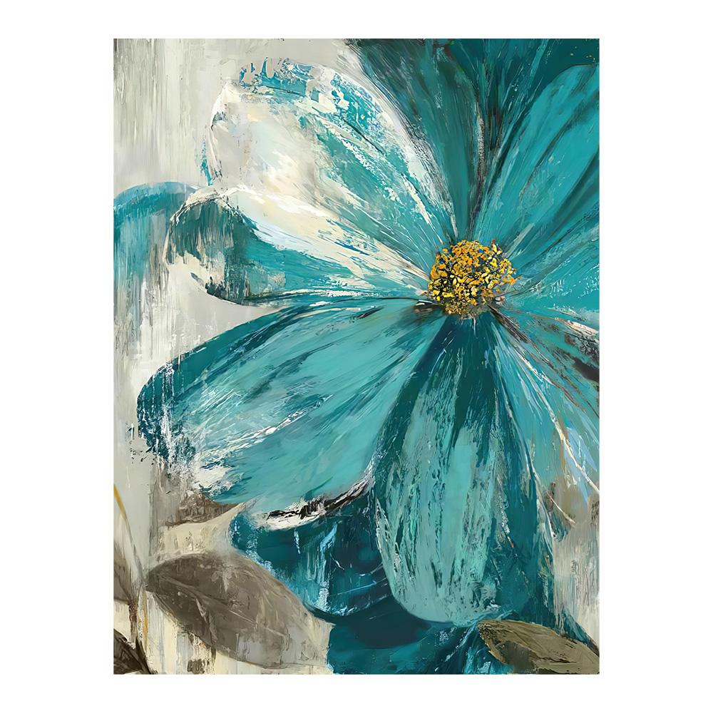 

Scandinavian Blooming Life Botanical Print Wall Art Canvas Paintings Vintage Blue Paint Flowers Living Room Posters Wall Art Decoration 20x30cm