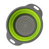 HOT Silicone Round Folding Vegetable Fruits Washing Drain Basket Colander Strainer Collapsible Drainer Kitchen Tool