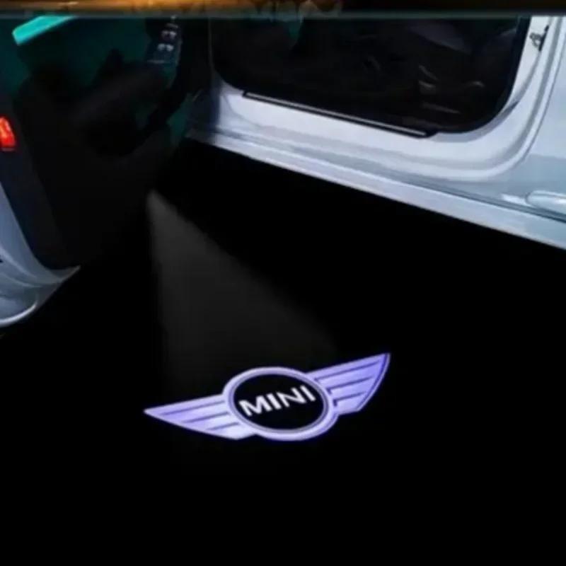 2/4 Stück BMW Group Auto LED Willkommenslicht Zubehör Für Mini Cooper S R55 R57 R58 R59 R60 R52 R56 F56 F60 F55 Tür Projektionslogo