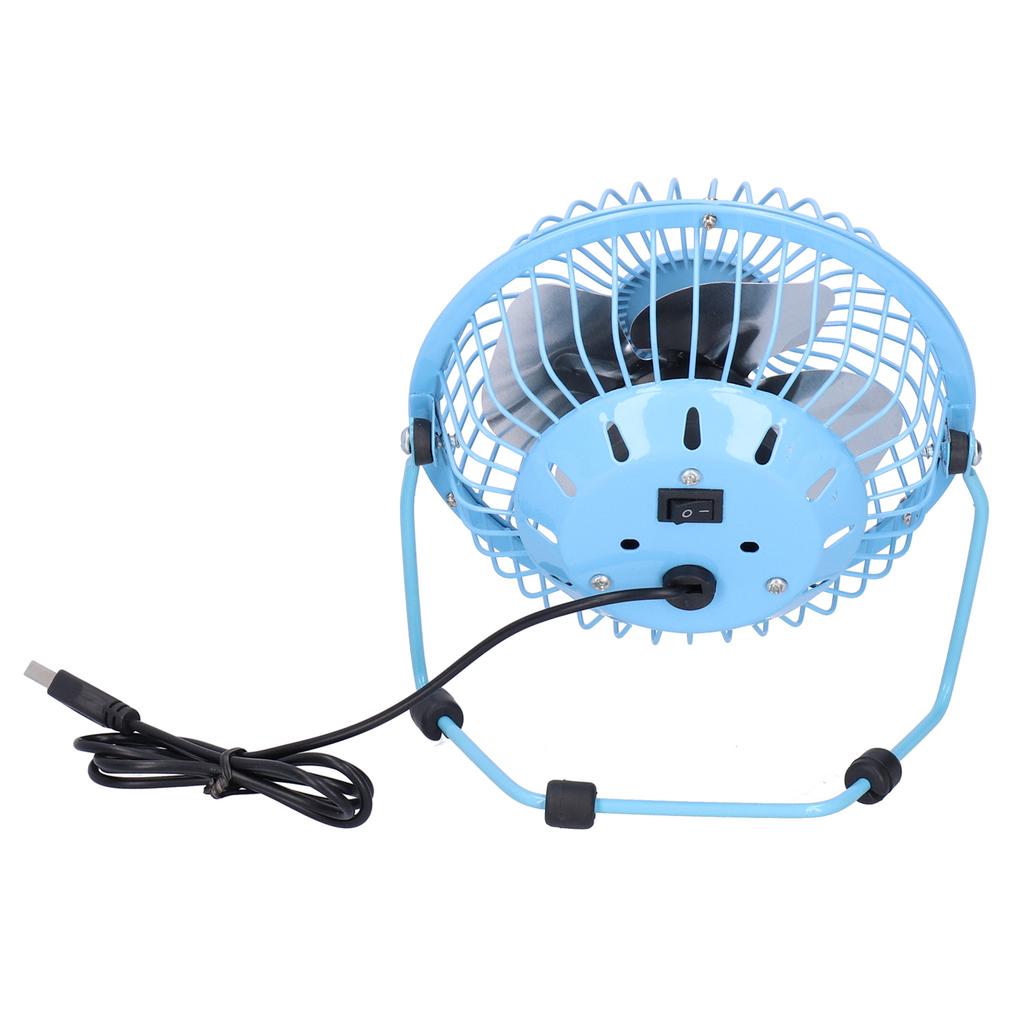 Fan USB Portable Silent Aluminum Blade   Desk Desktop Iron Crafts Fans
