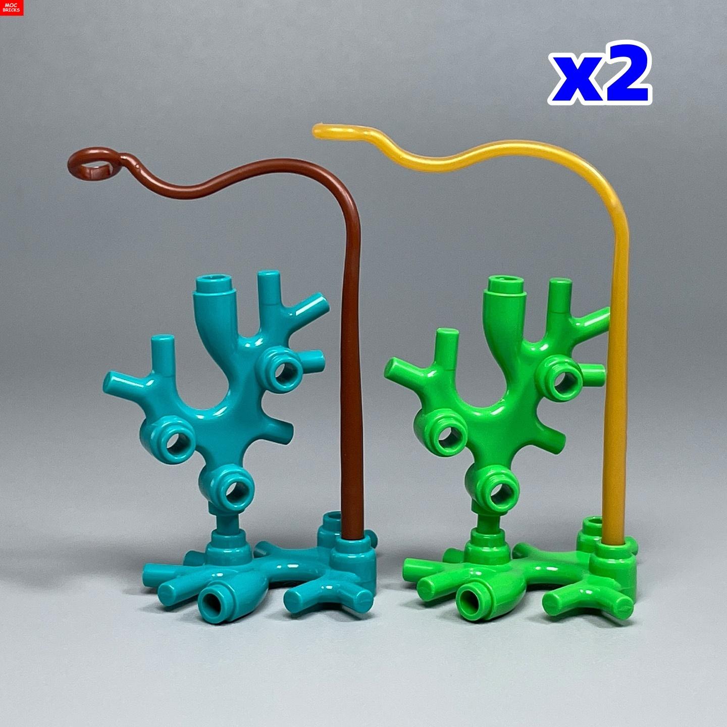

Non-Toxic Moc Bricks Brown Golden Whip String 2488 Plant Vine Part Jungle Scene Educational Model Assembly Diy Toys