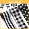 Creative Black And White Striped Polka Dot Ribbon Ideal For Diy Gift Wrapping Projects