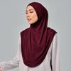 Atmungsaktiver Eid al-Fitr Langer Turban Verstellbarer Hijab Kopfwickel Elegantes Arabisches Damen Kopftuch Täglich