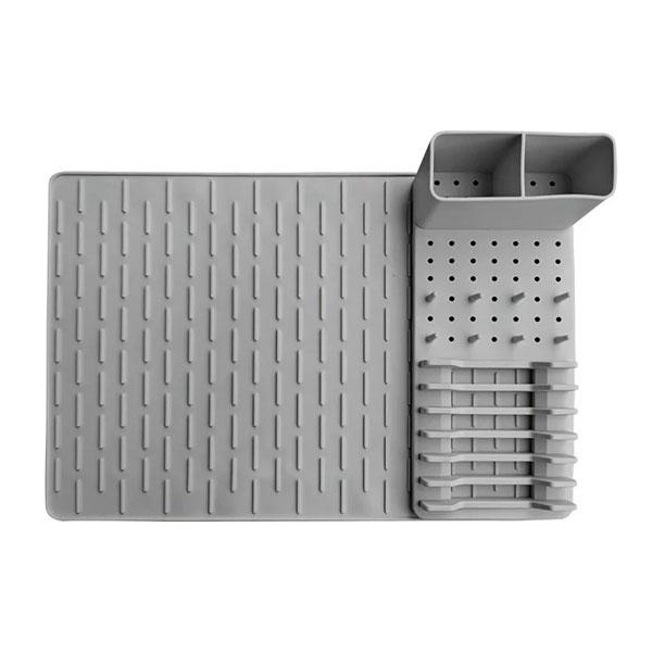 Набор сушилок для посуды на раковину 2 шт с сушильным ковриком силиконовая сушилка для тарелок съемный держатель-органайзер для столовых приборов 17900₽