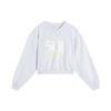 Levis SS22 Short Letter Number Print Long Sleeve Sweatshirt Women Sweatshirt Blue A2645-0002