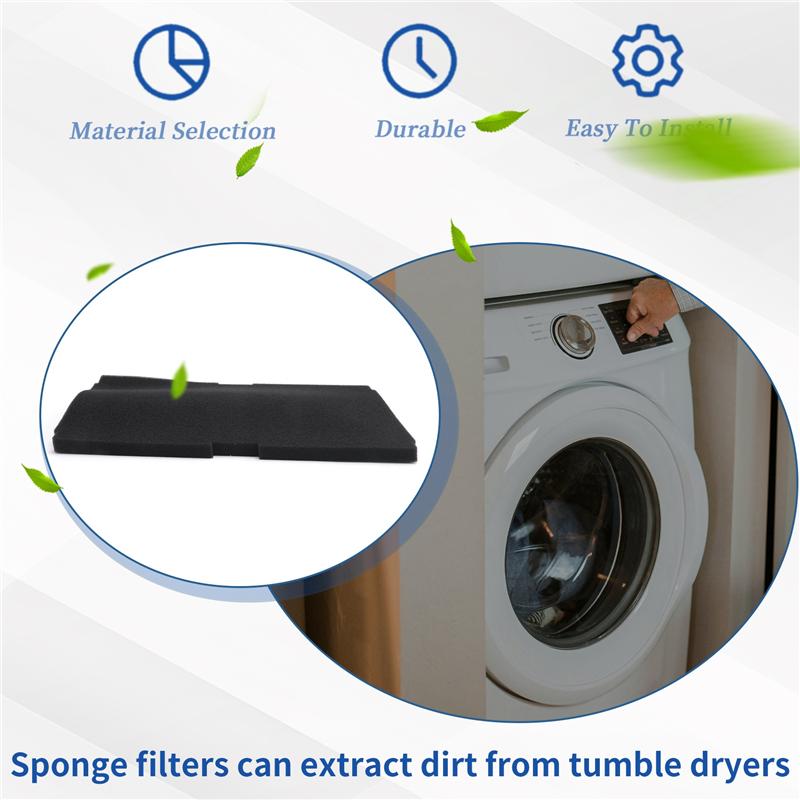 AD23-5 PCS Dryer Filters Replacement Parts Sponge For Beko/Grundig/Elektra Bregenz/Blomberg Part 2964840100 Tumble Dryer Spare P