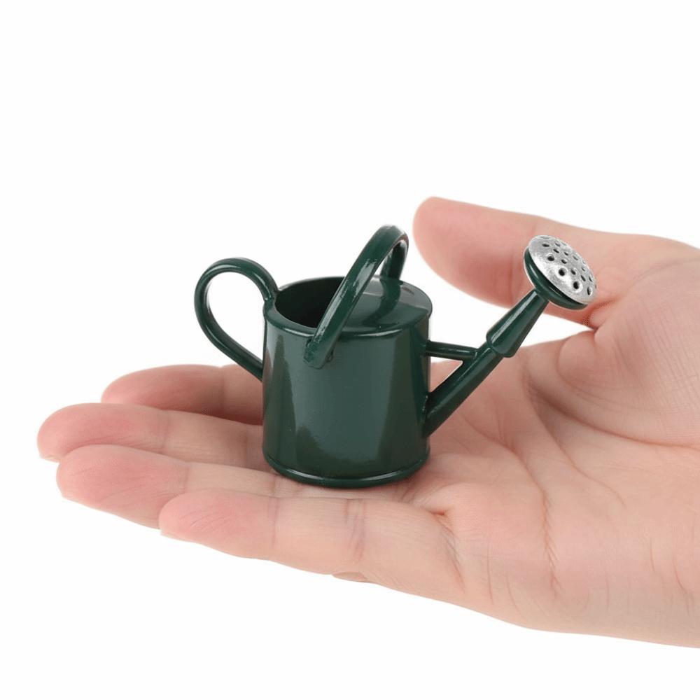 Simulated 1/12 Dollhouse Miniature Watering Can Lifelike Watering Can Ornament  Gift