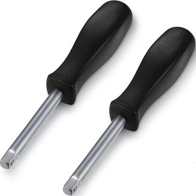 2 Stück 1/4 Zoll Antrieb Spinnergriff Steckschlüsselgriff für Autoreparatur, Schwarz