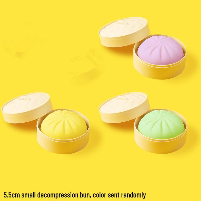 Игрушка для снятия стресса Сяолунбао - Медленно восстанавливающийся Сжимаемый Баоцзы в стиле Douyin