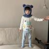 A Kids Thermal Underwear Set Cartoon Cotton Homewear 3-8 Years Old