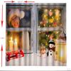 200x140cm Christmas Curtains Kit Waterproof Snowman 2 Panels