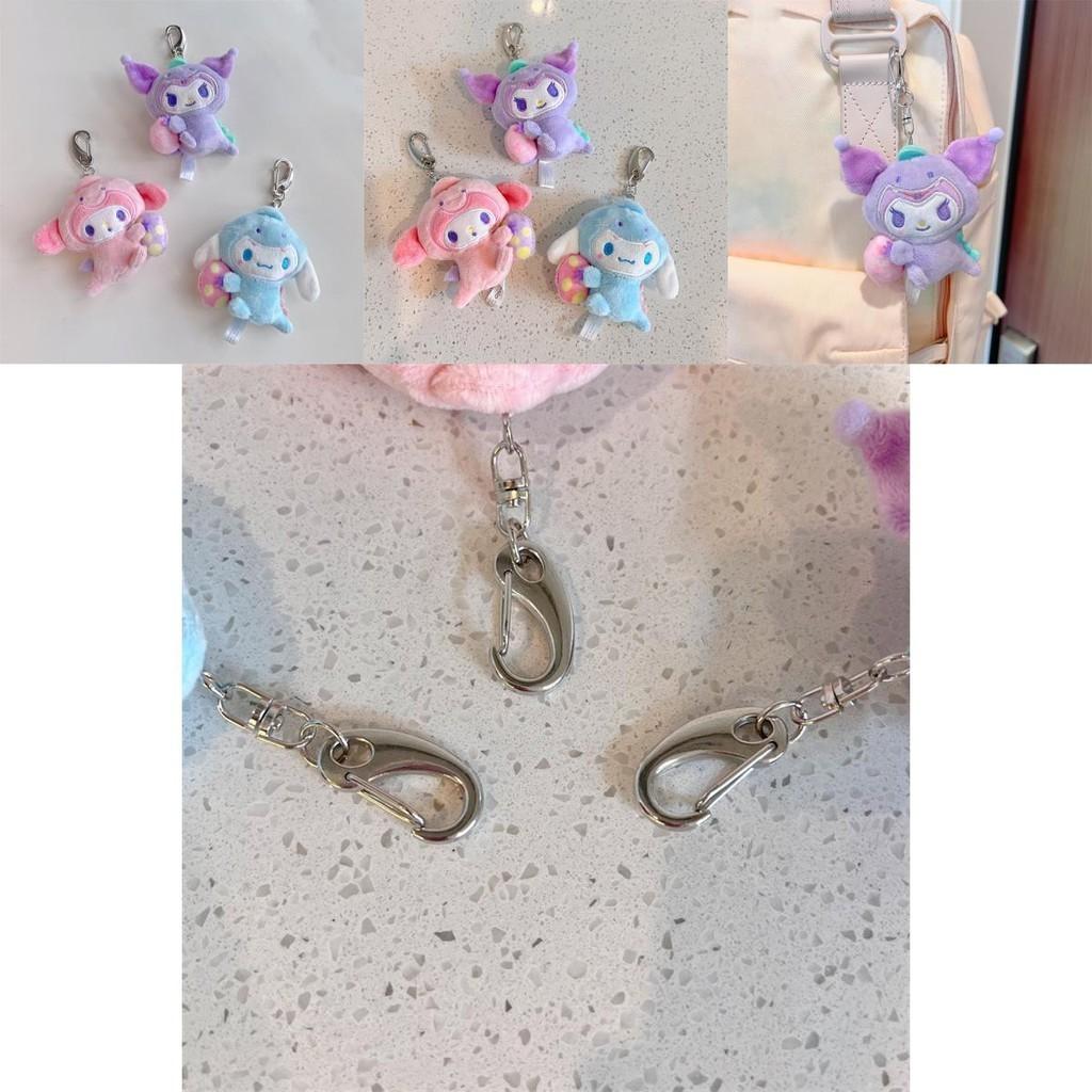 Sanrio Cinnamoroll Melody Kuromi Plush Doll Keychain Bag Pendant Gift