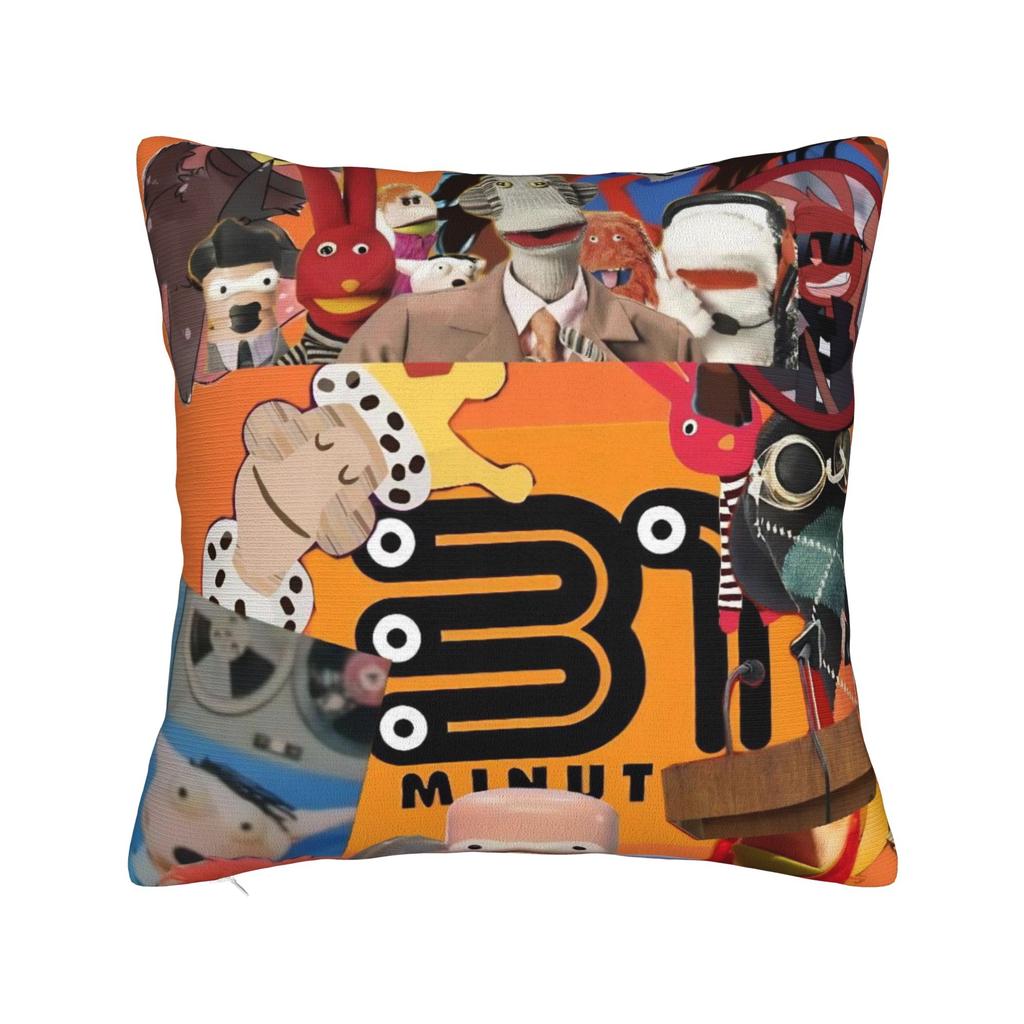 Minutos Chilean Cartoon Square Pillowcases Sofa Christmas Xmas Cushion Cover Cool Home Decoration Throw Pillow Case