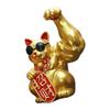Estatueta Ornamentada de Gatos da Sorte com Braços Musculosos Estilosos para Trazer Boa Sorte para Casa e Escritório Decoração de Mesa Fengshui