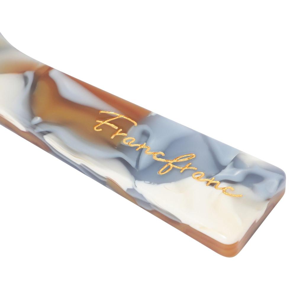Francfranc Oval Hair Compact Hairbrush, Brown, Comb, Care,