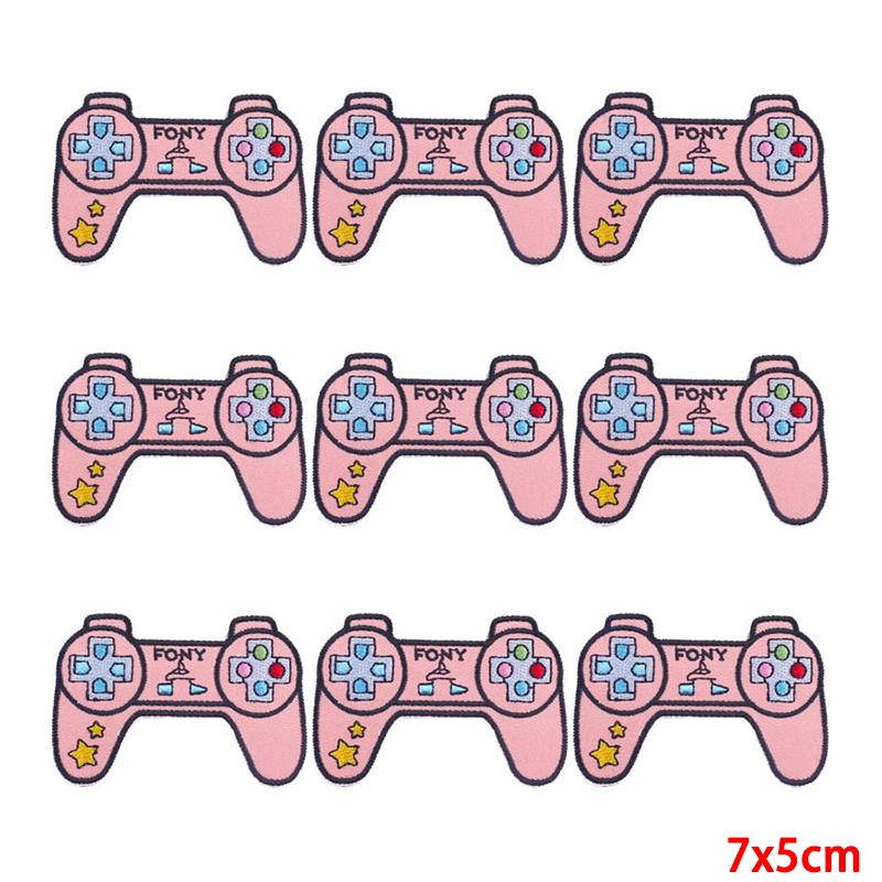 10 Pcs/lot Wholesale Embroidery Patch Iron On Patches For Clothing Patches On Clothes Jackets Decor Applique Sew Supplies