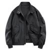 Herbst und Winter Herren Einfache Stehkragenjacke Pilot Lässig Wasserdicht Winddicht Werkzeug Warm Trend