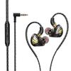Wired In Ear Headphones With Mic For Gaming HiFi Deep Bass Type C And 3.5mm Audio Jack Metal Build Ergonomic Fit Black Color 1.2